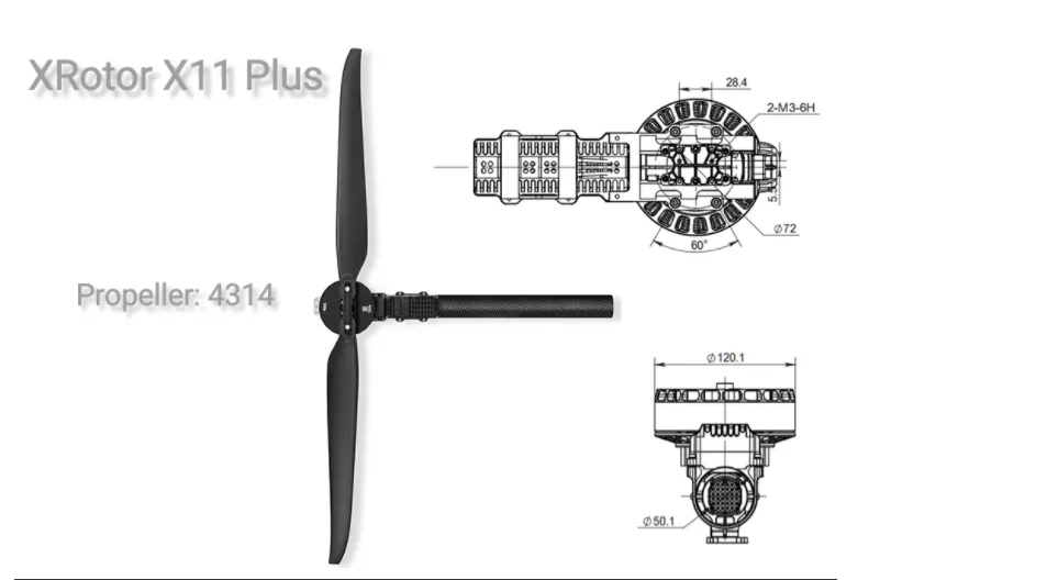 محرك Hobbywing XRotor X11 PLUS - قوة 14S لحماية النباتات أقصى سحب 37 كجم مع مروحة 4314 لطائرة الرش الزراعية بدون طيار 22 Hobbywing XRotor X11 PLUS Motor, Hobbywing XRotor