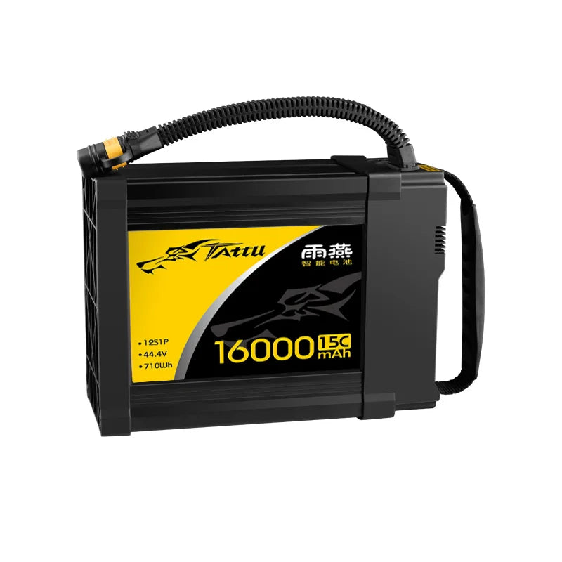 TATTU 16000mAh 44.4V 12S بطارية ليبو انفجار 25C حمولة كبيرة متعددة الدوار FPV الزراعية بدون طيار ستة الدوار Octorotor بطارية بدون طيار تستخدم في الزراعة 11 each battery is NEWLY PRODUCED, NEVER LONG-TERM STORAGE