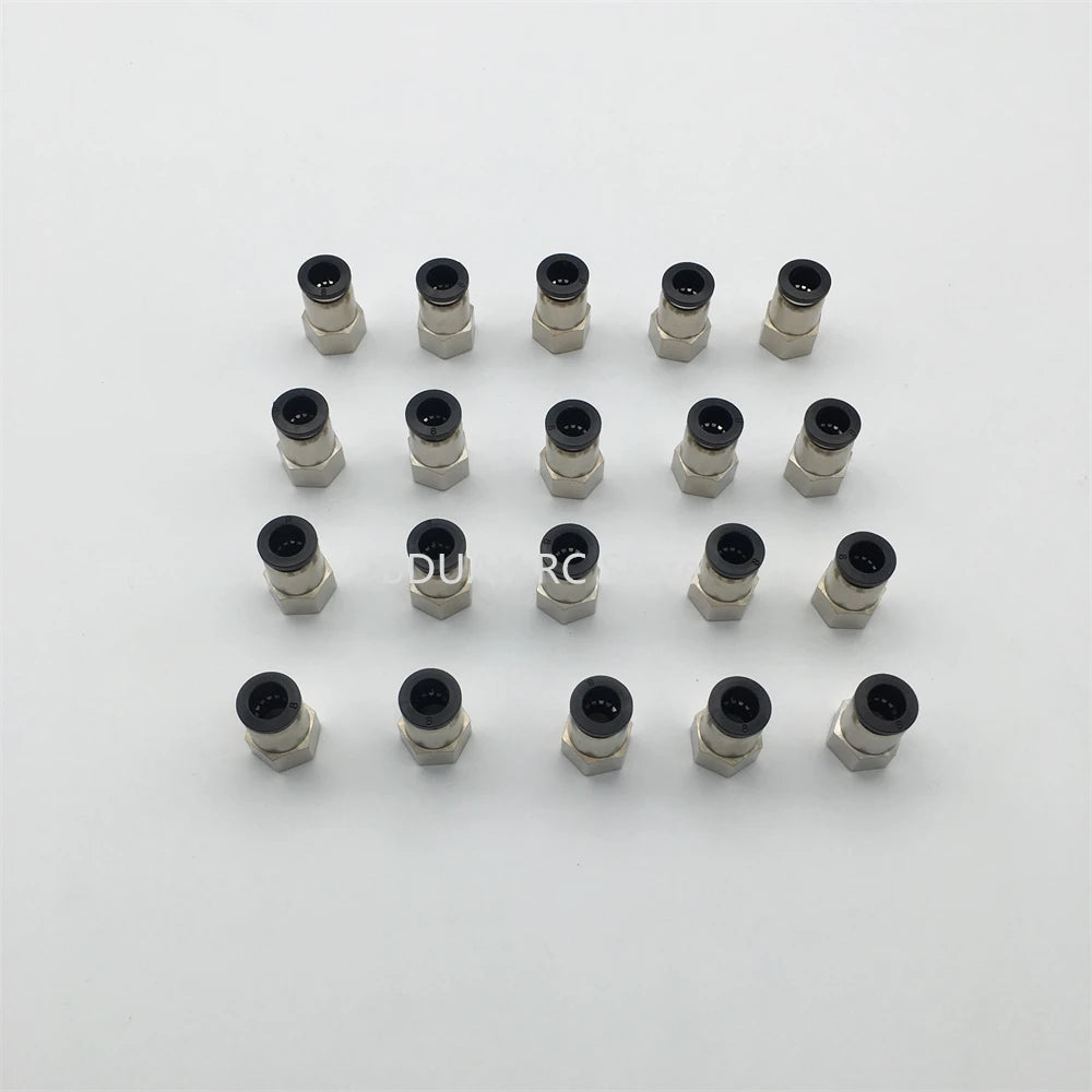 20pcs 8mm 12mm Flow Meter Outlet Fittings/Gas