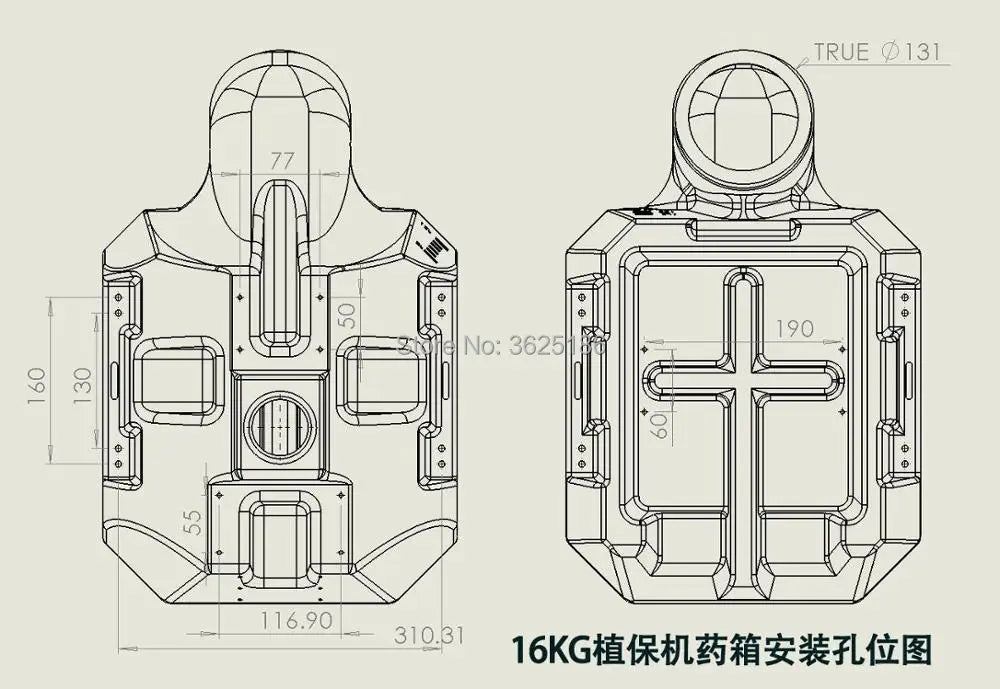 16L Water Tank SPECIFICATIONS Wheelbase : Screws Use :