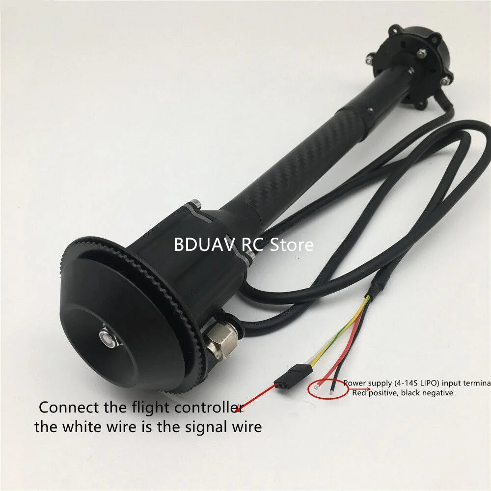 3810 Miniature Centrifugal Nozzle, connect the flight controller to the white wire is the signal wire . connect the ower
