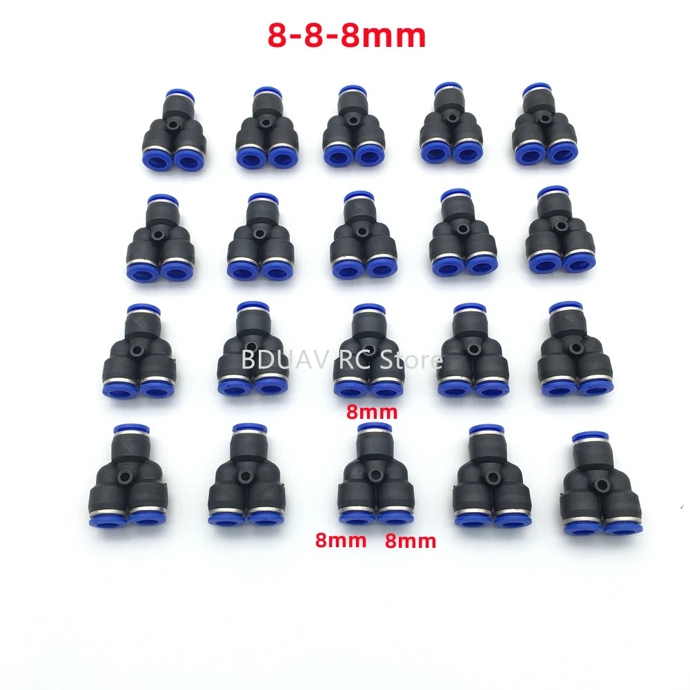 Y-type Trachea Quick Connector, 8-8-8mm 8mm BDUAVRC Store 8mm 8