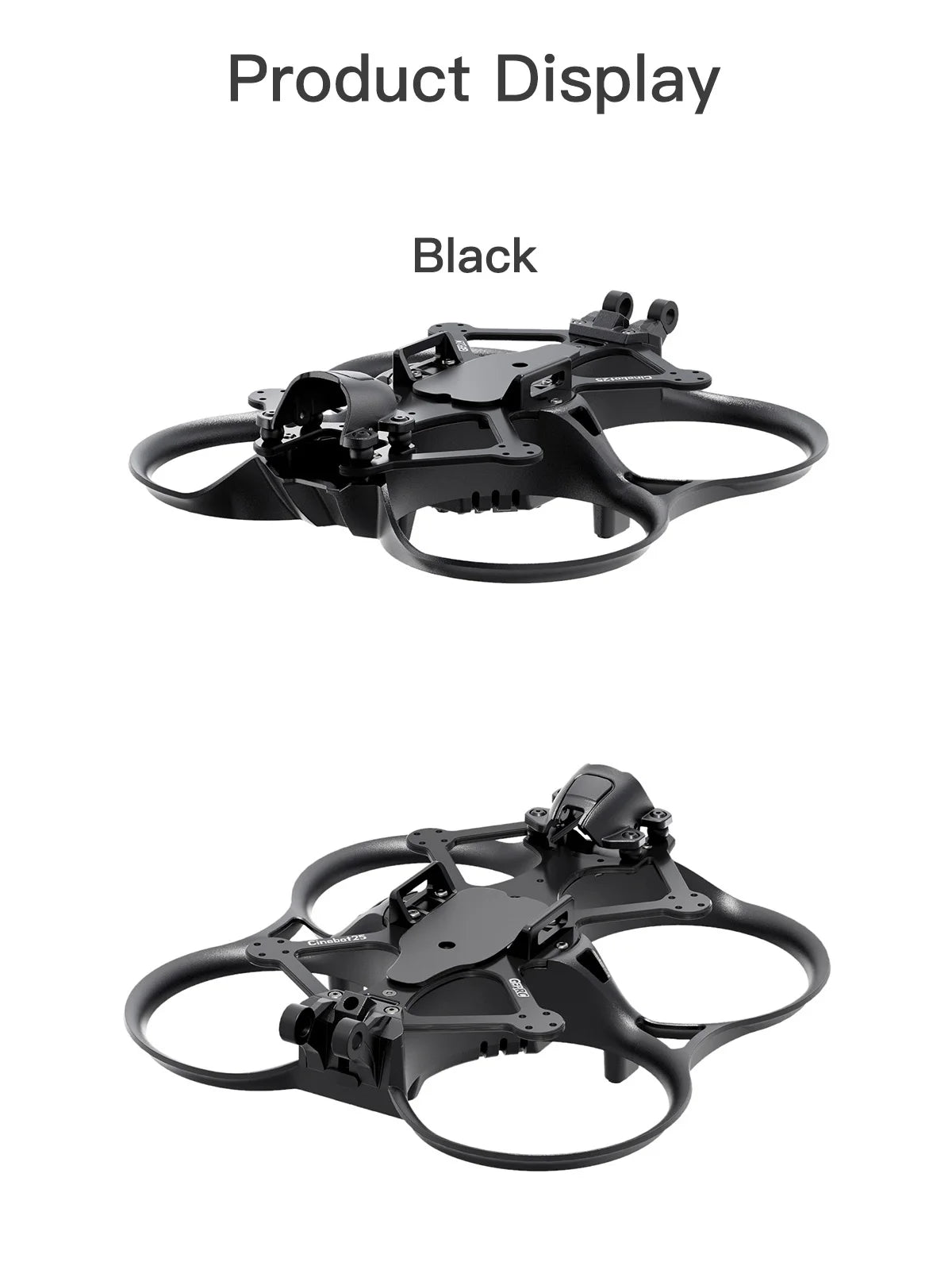 أجزاء إطار GEPRC GEP-CT25 - مناسبة Cinebot25 S 2.5 بوصة استبدال جزء الإصلاح حقن مصبوب RC DIY FPV Freestyle Drone 13 GEPRC GEP-CT25 Frame Parts, full-fit aluminum components and straps ensure the battery is firmly fixed