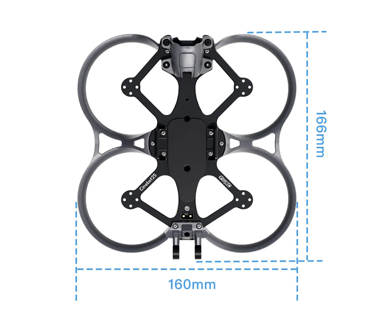 أجزاء إطار GEPRC GEP-CT25 - مناسبة Cinebot25 S 2.5 بوصة استبدال جزء الإصلاح حقن مصبوب RC DIY FPV Freestyle Drone 16 GEPRC GEP-CT25 Frame Parts, GEP-CT25 frame adopts the avant-garde design and is injection molded