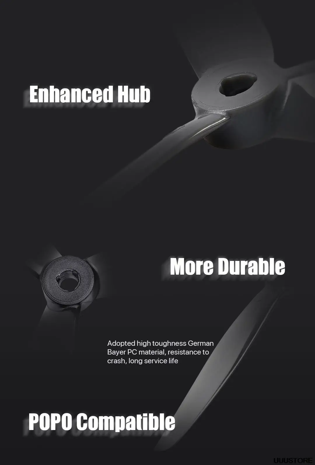 24PCS Foxeer DALPROP New Cyclone T5146.5 V2 Freestyle Props Racing 5inch Propellers 5MM POPO for RC FPV Racing drone 9