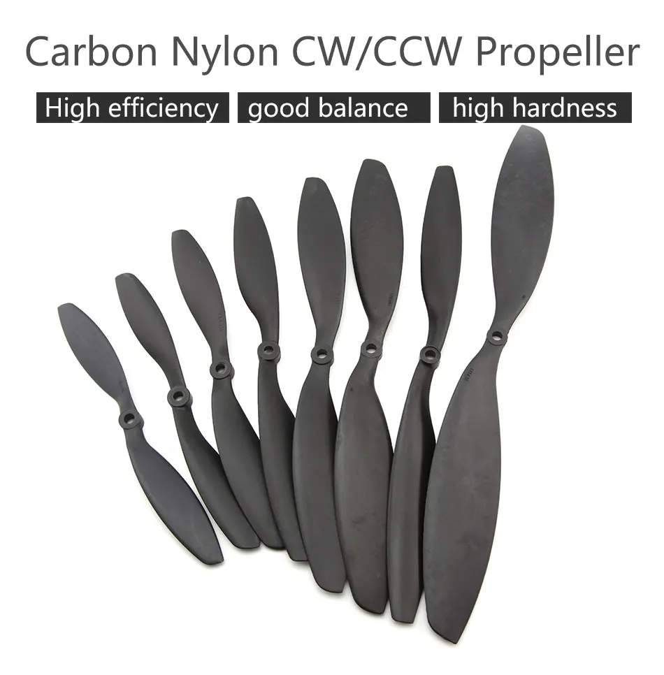 Hot New Arrival 1pair Gemfan Carbon Nylon CW/CCW Propeller - Blades Prop for RC Quadcopter 8038 8045 1045 1147 1238 1245 1447 6