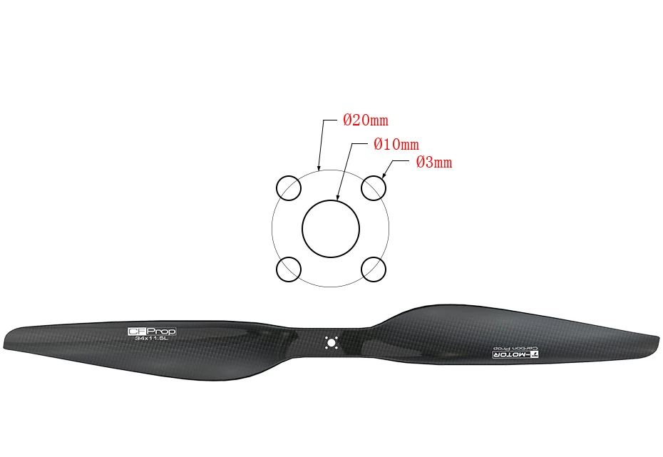 T-Motor G34*11.5" oem heavy lift drone propeller - blade large uav drone propeller manufacturer 7