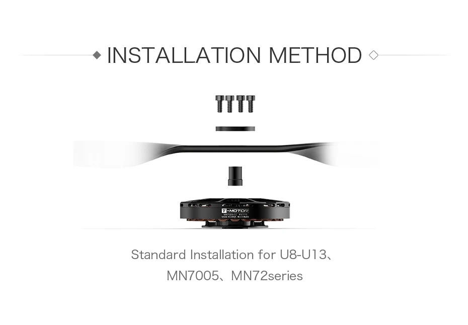 دعائم ألياف الكربون T-Motor P24 - مراوح P24*7.2 مقاس 10 مم بوصة P24x7.2 CW+CCW لمحرك RC السداسي 8