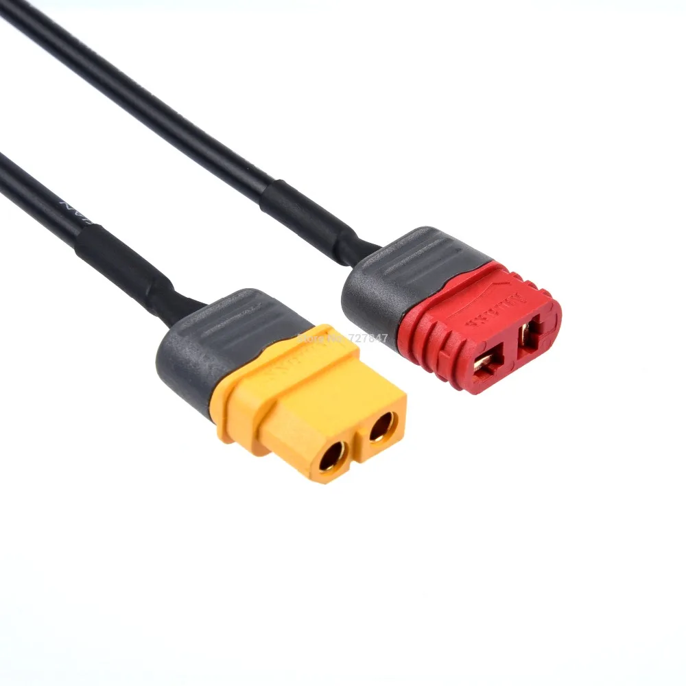 FPV Drone Pow Cable - Universal Amass XT60 / T Plug to DC 5.5/2.1mm Female Adapter Power Cable For FPV Fatshark Skyzone Aomway Goggles 16 7