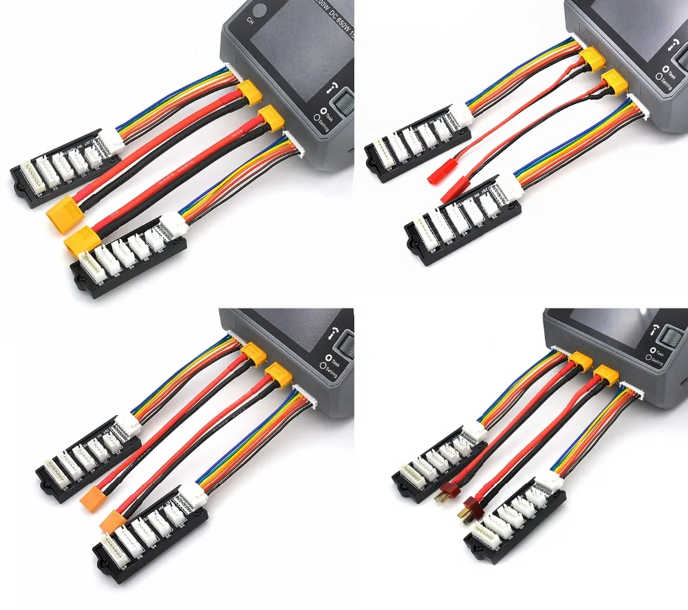 2pcs XT60/XT30/JST/T Plug Charging Cable +2pcs JST-XH Balance Board For ISDT D2 P10 P20 Hota D6 P6 ToolkitRC M6D Balance Charger 13 O1CN01ua6yy