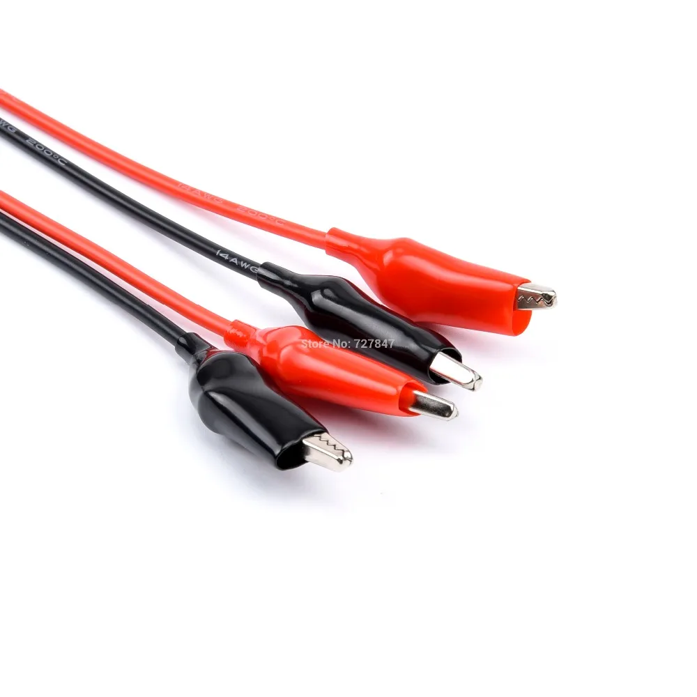 FPV Drone Charger Cable - Universal Charger Cable XT60 Male / Female to Crocodile Clip Conector Plug 14Awg Wire Cable 16 e