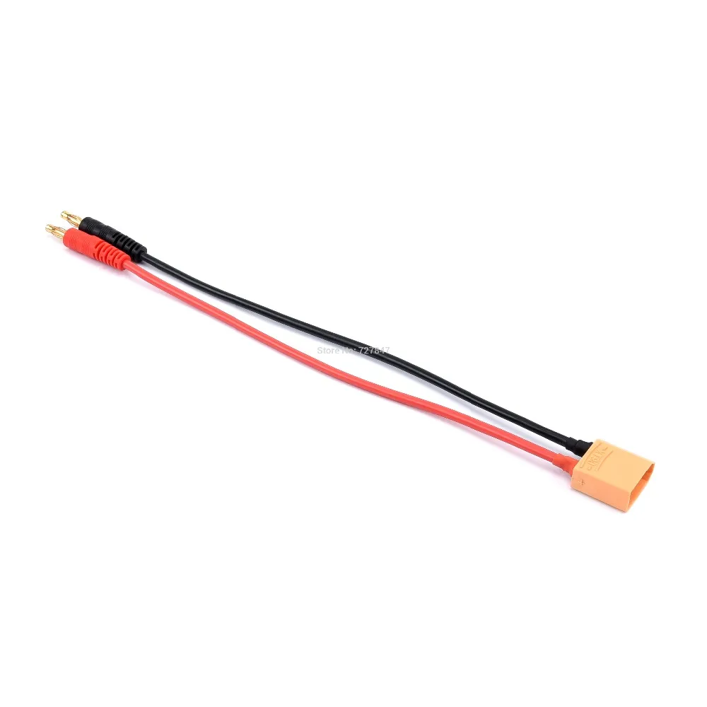 كابل شحن الطائرة بدون طيار FPV - 20 سم EC3 EC5 XT30 XT60 XT90 MPX TRX T Plug Charge يؤدي إلى 4.0 مم كابل شحن مقابس الموز سلك السيليكون 14AWG لبطارية ليبو 21