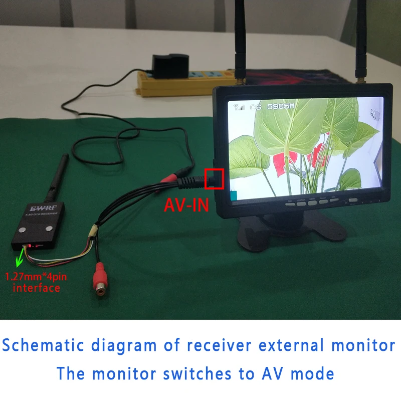 EWRF 5.8G 48CH 720*480 FPV UVC OTG هاتف استقبال فيديو هابط و40CH 25mW 700TV كاميرا VTX صغيرة لطراز RC طائرة بدون طيار جزء السيارة 30
