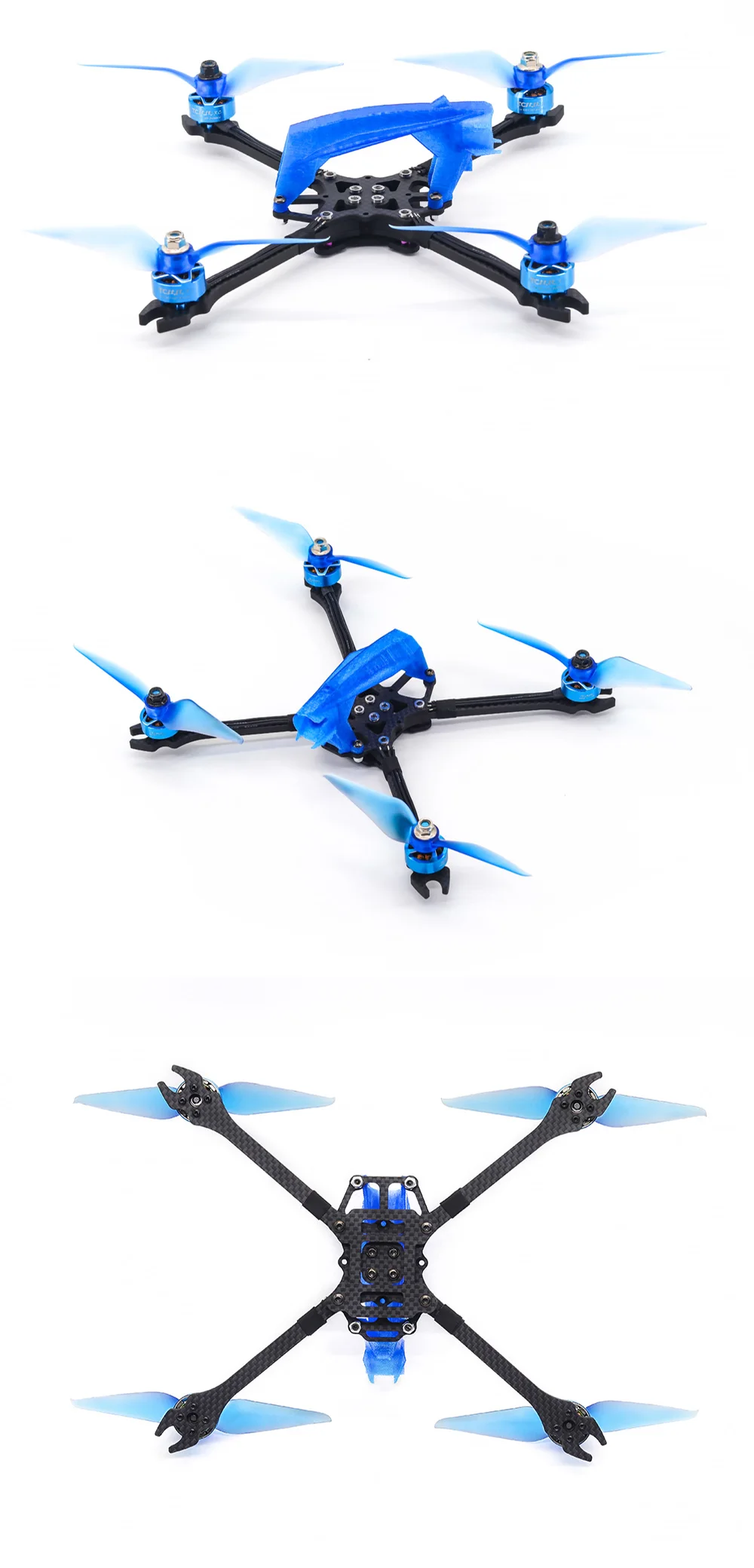 طقم إطارات FPV مقاس 5 بوصة - إطار Gyarados 230 مم fpv مقاس 5 بوصات مسواك T700 من ألياف الكربون fpv طقم إطار طائرة بدون طيار للسباق بدون طيار للمبتدئين RC 13