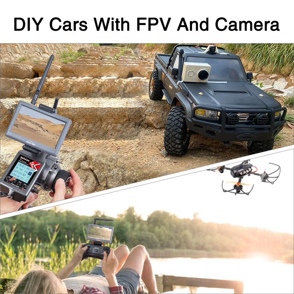 شاشة Hawkeye Little Pilot 5.8G FPV - شاشة 480×272 مقاس 4.3 بوصة و48 قناة FPV جهاز استقبال مدمج لطائرة RC بدون طيار 7