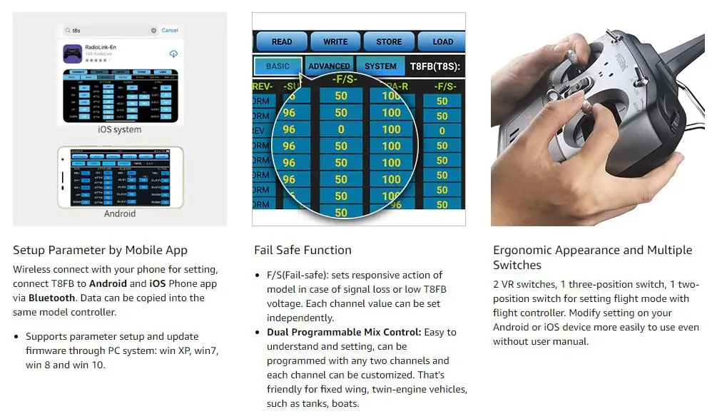 Radiolink T8FB, TBFB is a fixed-wing twin-engine vehicle; such as tanks; boats
