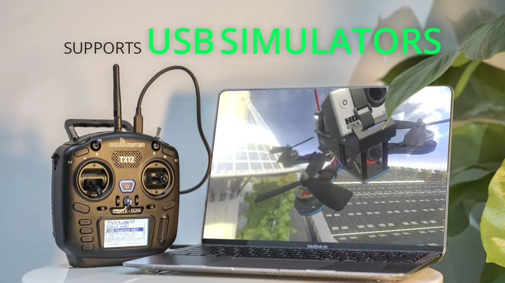 RadioMaster TX12 MKII 16ch Hall Gimbals Support OPENTX and EDGETX Remote Control Transmitter 14 SUPPORTS USB SIMULATORS RLMatrsuEt TXIZ