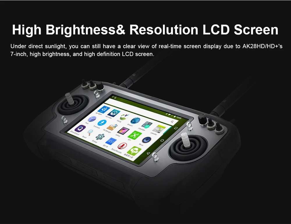 CUAV AK28, AKZ8HDIHD+s 7-inch, high brightness, and high definition