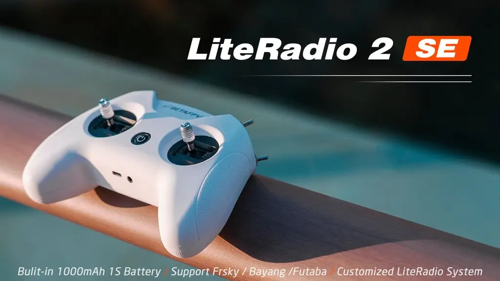 BETAFPV LiteRadio 2 SE ناقل موجات الراديو - ExpressLRS Racing Drone التحكم عن بعد 8 قنوات 2.4G أجزاء لـ BETAFPV Cetus PRO FPV 8 BETAFPV LiteRadio 2 SE Radio Transmitter, LiteRadio 2 SE Bulit-in 1OOOmAh 1S Battery Support Frsky