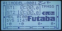 Futaba 10J 10-Channel Transmitter, 01 MODEL -9001 90 Sti: TFHSS 812:1@