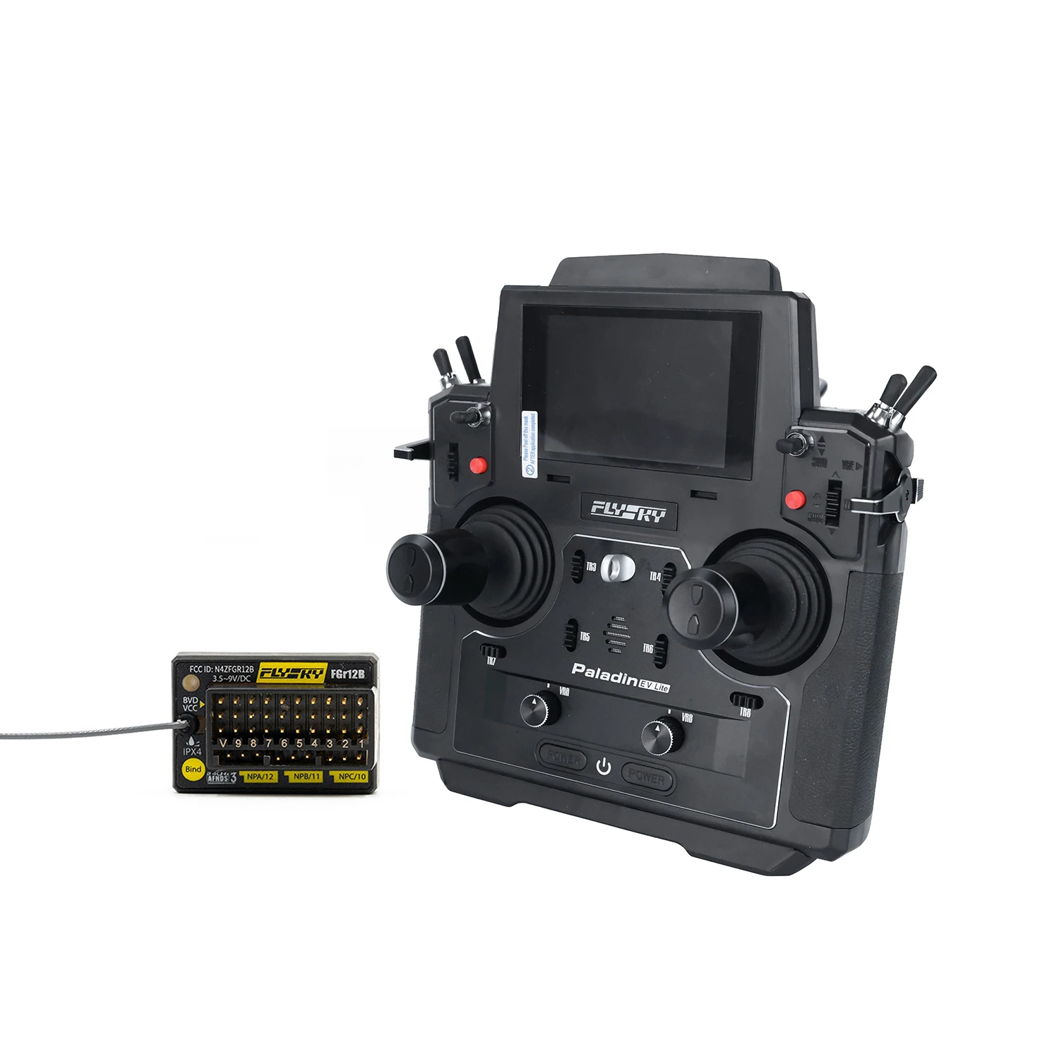 Flysky PL18 EV Lite Transmitter - Remote Control with FGR12B Receiver Controllable Ship Model Aircraft Model 10 Flysky PL18 EV Lite Transmitter, ZLyERY FGr128 35-9VIDC BVD VCC
