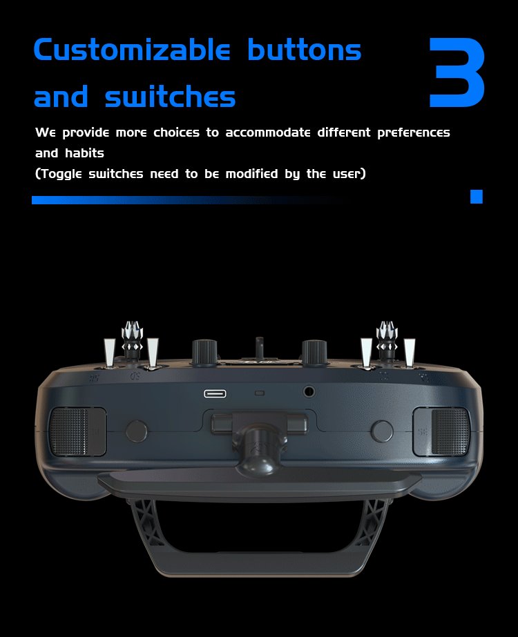 جهاز إرسال Jumper T14 - 2.4 جيجا هرتز/915 ميجا هرتز 1 وات ELRS VS-M CNC Hall Sensor Gimbals 2.42 بوصة شاشة OLED EdgeTX وحدة تحكم راديو لطائرة FPV RC Racer Drone 12