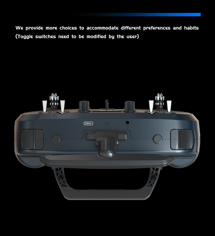 جهاز إرسال Jumper T14 - 2.4 جيجا هرتز/915 ميجا هرتز 1 وات ELRS VS-M CNC Hall Sensor Gimbals 2.42 بوصة شاشة OLED EdgeTX وحدة تحكم راديو لطائرة FPV RC Racer Drone 13