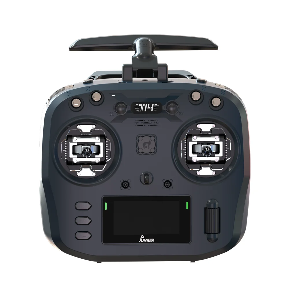 جهاز إرسال Jumper T14 - 2.4 جيجا هرتز/915 ميجا هرتز 1 وات ELRS VS-M CNC Hall Sensor Gimbals 2.42 بوصة شاشة OLED EdgeTX وحدة تحكم راديو لطائرة FPV RC Racer Drone 24 Jumper T14 Transmitter, Jumper T14 2.4GHz/915MHz 1W ELRS VS-