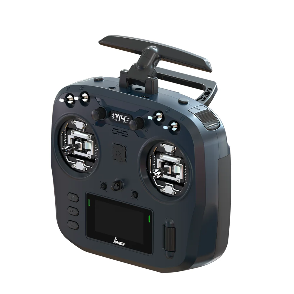 جهاز إرسال Jumper T14 - 2.4 جيجا هرتز/915 ميجا هرتز 1 وات ELRS VS-M CNC Hall Sensor Gimbals 2.42 بوصة شاشة OLED EdgeTX وحدة تحكم راديو لطائرة FPV RC Racer Drone 23 Jumper T14 Transmitter, Jumper T14 2.4GHz/915MHz 1W ELRS VS-