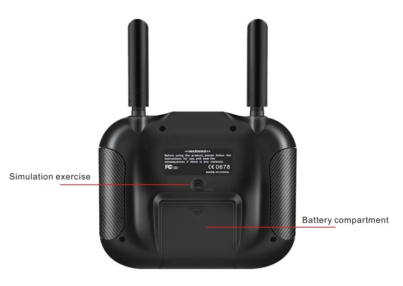 Hotrc HT-8A 2.4G 8CH RC الارسال FHSS & جهاز استقبال 8CH مع صندوق لطائرة هليكوبتر بدون طيار FPV بدون طيار Rc 18 Ttwarhihod> Bctore Usna Ut Drodur