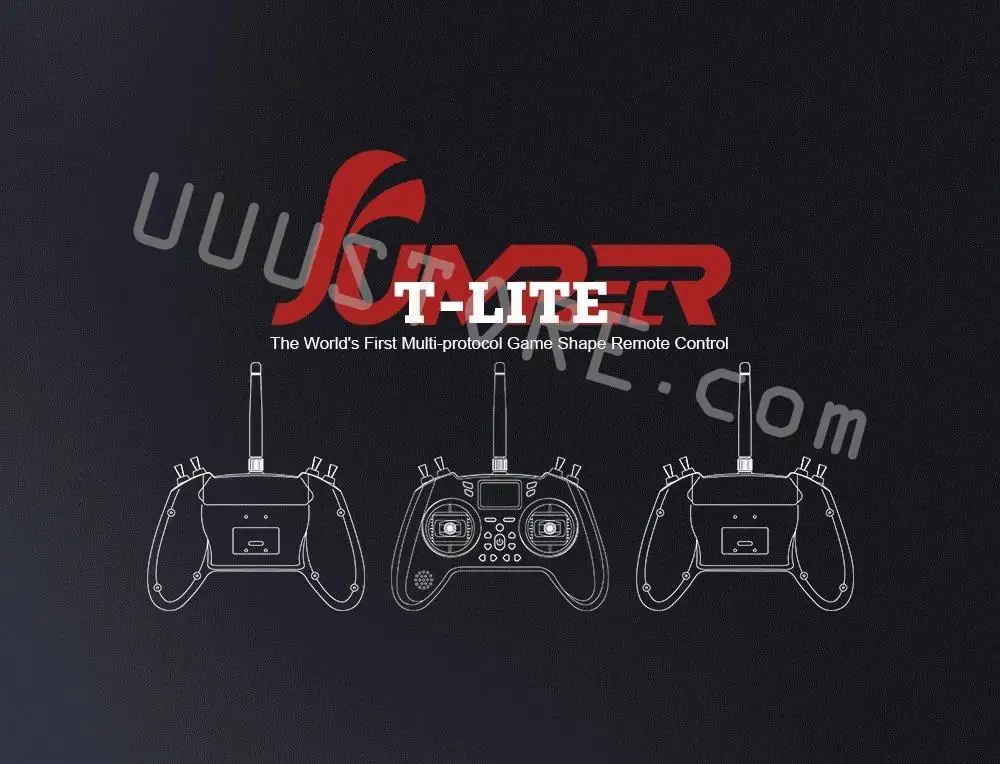 جهاز إرسال Jumper T-Lite V2 - جهاز إرسال OpenTX متعدد البروتوكولات 2.4 جيجا هرتز 16 قناة بمستشعر قاعة ELRS/ JP4IN1 مدمج لجهاز التحكم عن بعد RC Drone Airplane FPV 20 Jumper T-Lite V2 Transmitter, J T-LITE CC The World's First Multi-protocol Game Shape