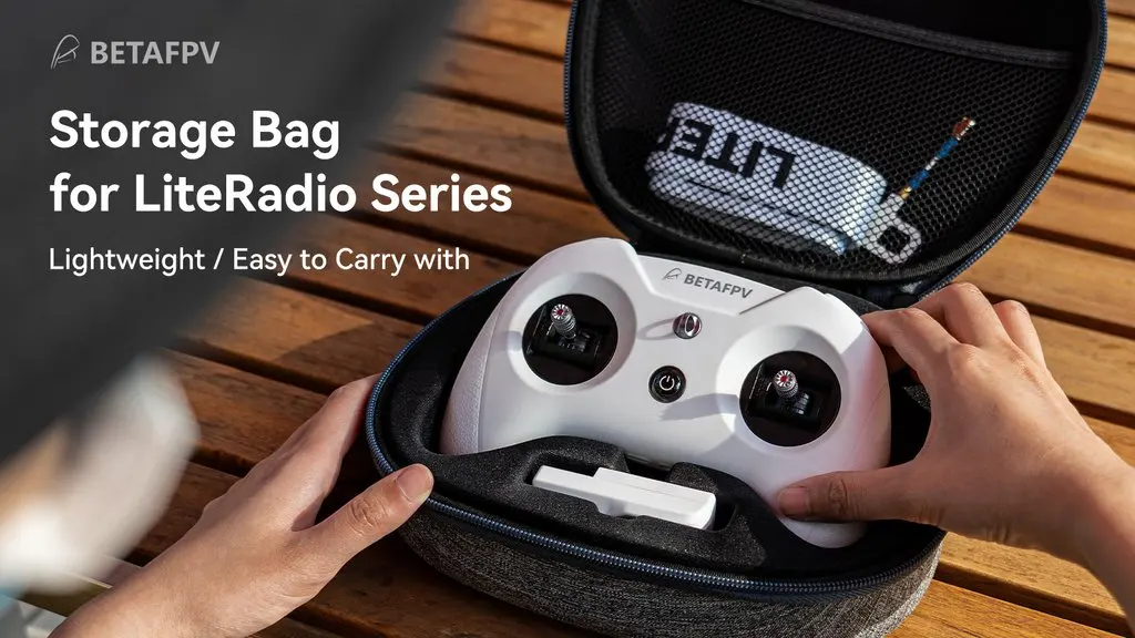 BETAFPV LiteRadio 3/2 SE Radio Transmitter, BETAFPV Storage Bag for LiteRadio Series Lightweight to Carry with Jx