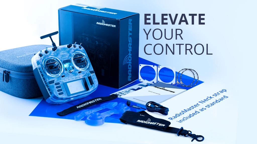 RadioMaster Boxer إصدار شفاف - جهاز إرسال ExpressLRS 2.4G 16ch Hall Gimbals للتحكم عن بعد 11 RadioMaster Boxer Transparent Version, ELEVATE YOUR 1 CONTROL 8 Radiohaster Nesk SuzQ