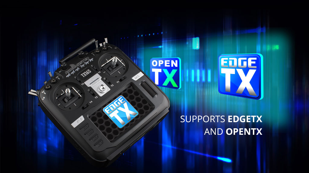 وحدة التحكم الراديوية RadioMaster TX16S Mark II (الوضع 2) 10 OPEN edge TX TX SUPPORTS EDGETX AND OPENTX