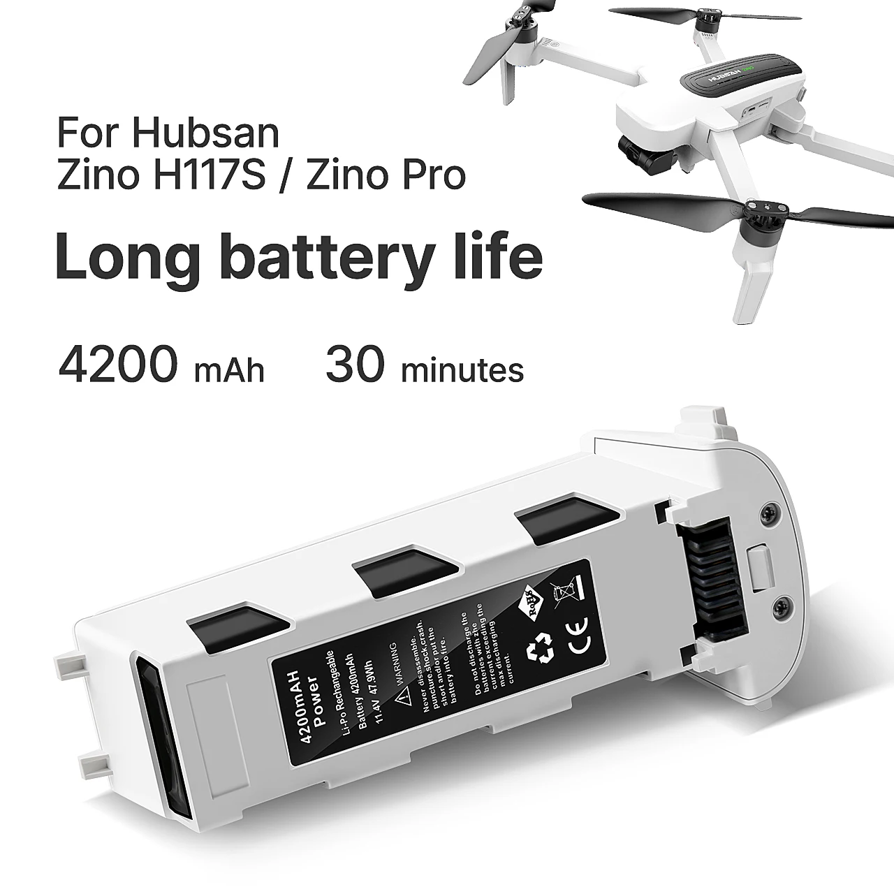 Hubsan H117S Zino Battery, Hubsan H117S Zino Drone Battery SPECIFICATIONS Voltage