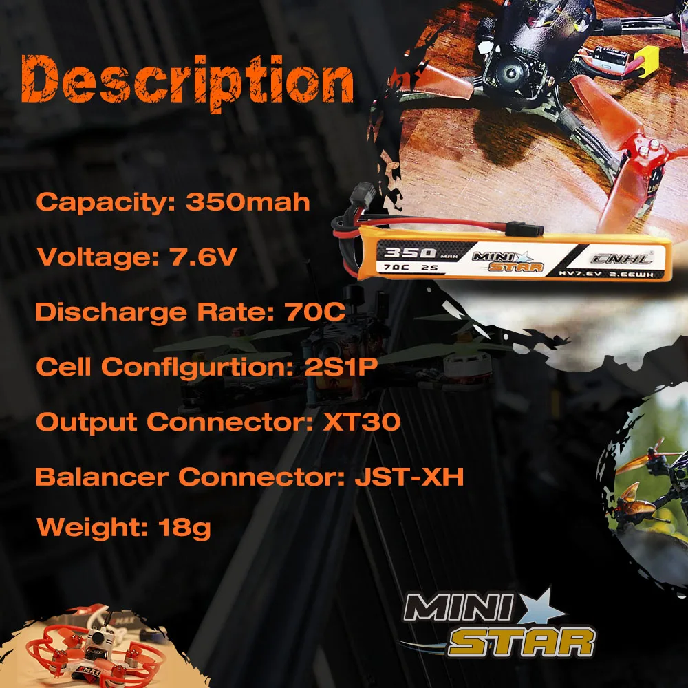 Description Capacity: 350mah Voltage: 7.6V 350 Mcu 7