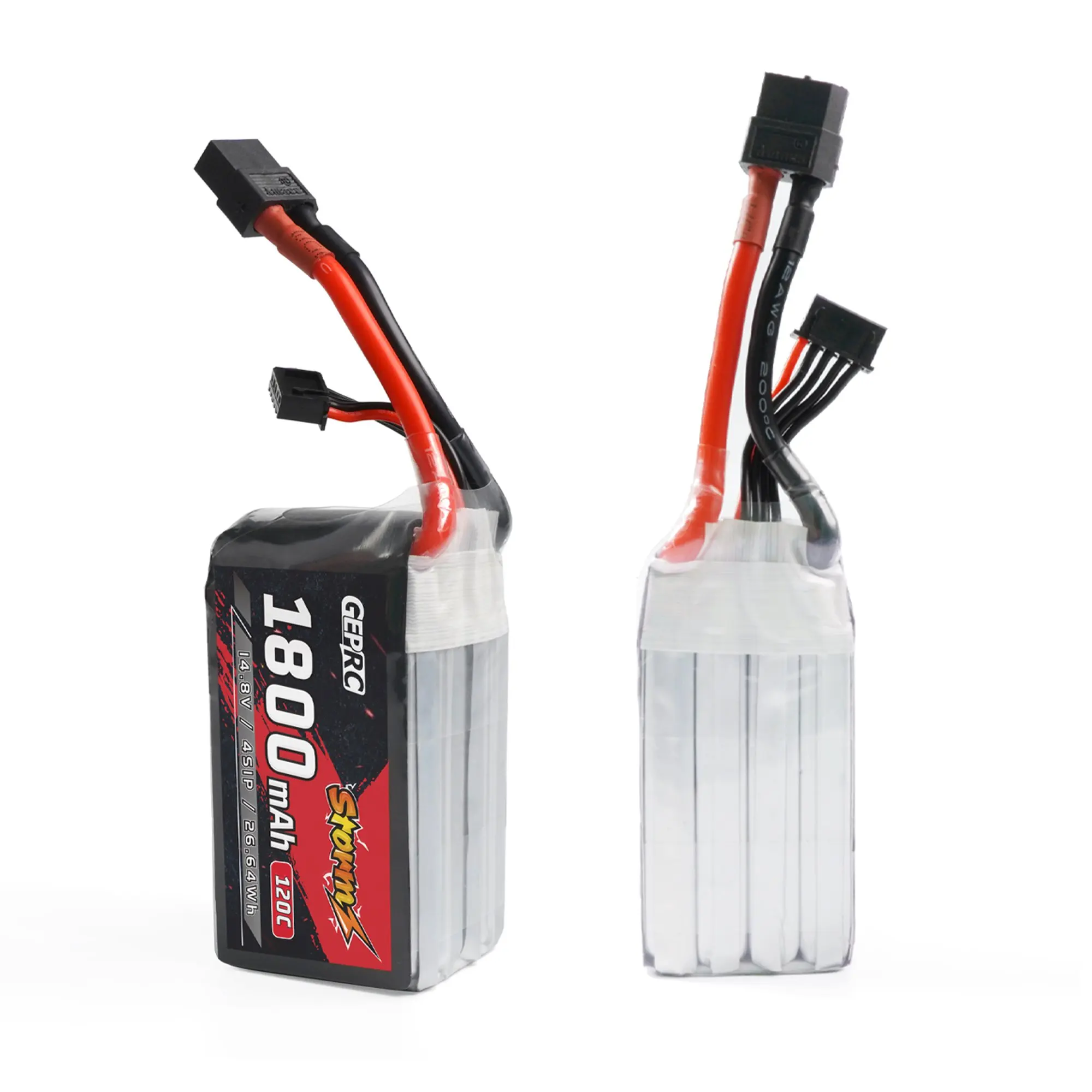 GEPRC Storm 4S 1800mAh 120C Lipo Battery, higher discharge multiplier, higher discharge current, more powerful 