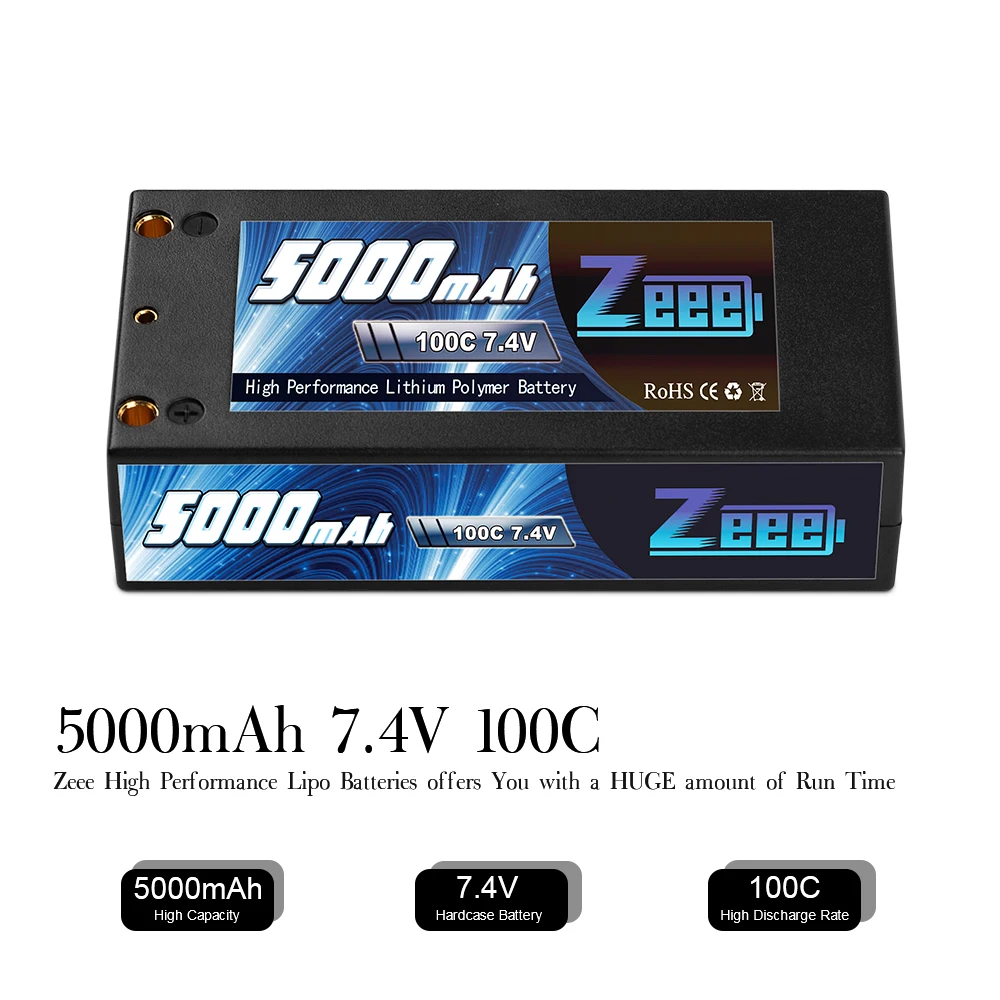 EBBL 100C 7.4V High Performance Lithiumn Polymer Battery RoHS