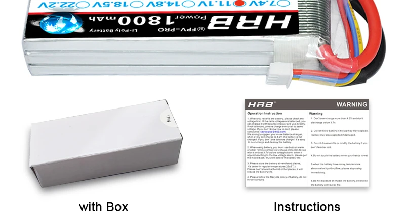 HRB 11.1V 1800mah 3S XT60 EC5 Lipo Battery XT90 EC2 T Deans EC3 RC Parts 50C For FT012 Racing Boat Car Airplane Copter FPV Drone 16 nzzzons8longtlonllLotLo 40w