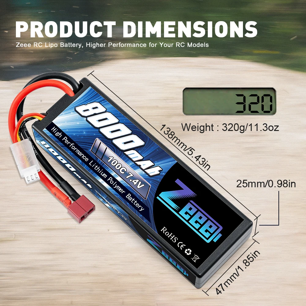 Zeee 2S Lipo Battery, Zeee RC Lipo Battery, Higher Performance for Your RC Models 328