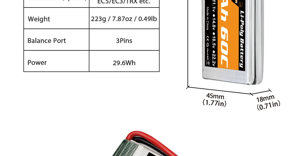 2 قطعة بطارية ليبو Youme 7.4V 2S - 3300mah 4500mah 5200mah 6200mah 6500mah Hardcase T Deans XT60 XT90 EC5 EC3 حافظة صلبة أجزاء RC 11 2PCS Youme 7.4V 2S Lipo Battery, we use PostNL for most countries, the delivery time is about 35-45 days .