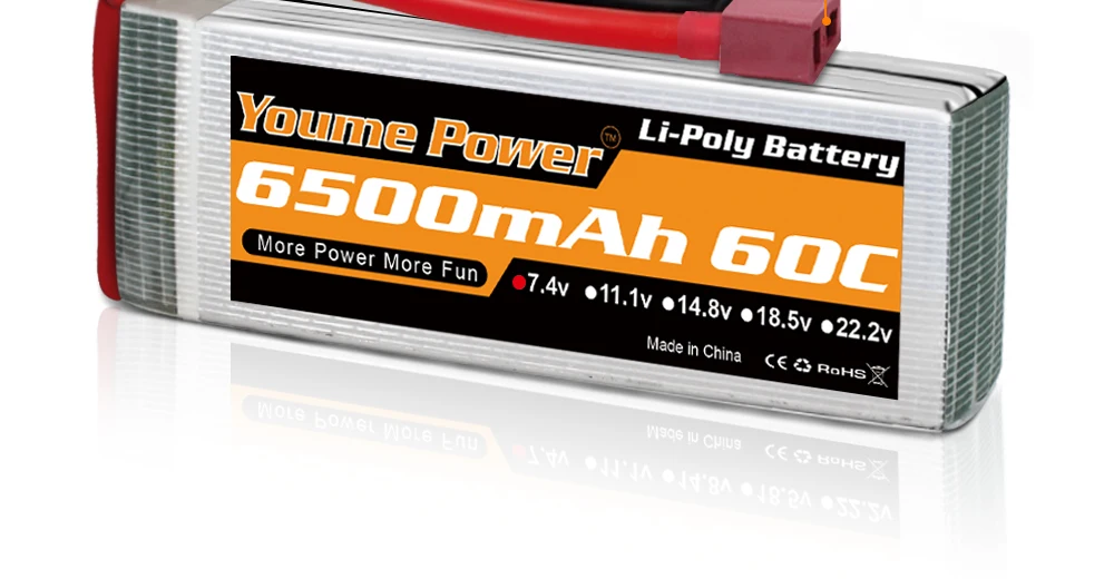 2 قطعة بطارية ليبو Youme 7.4V 2S - 3300mah 4500mah 5200mah 6200mah 6500mah Hardcase T Deans XT60 XT90 EC5 EC3 حافظة صلبة أجزاء RC 14 2PCS Youme 7.4V 2S Lipo Battery, 2PCS Youme 7.4V 2