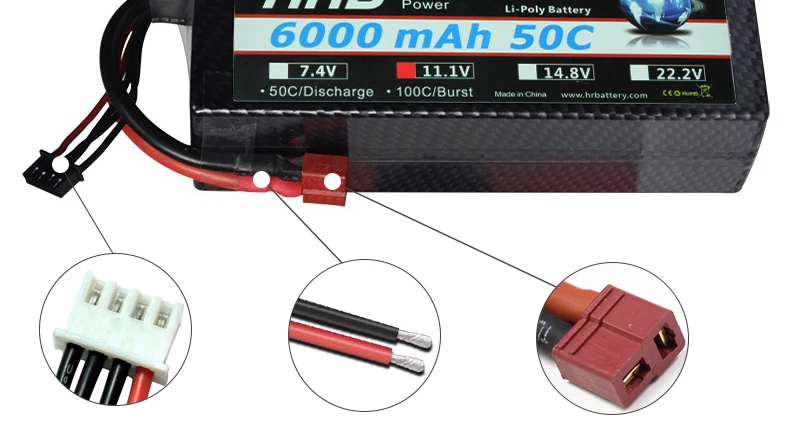 HRB Lipo Battery, s50CIDischarge 1OOCiBurst Meddein Cm