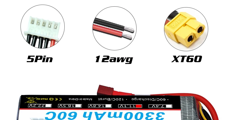 HRB 2S 7.4V 11.1V Lipo Battery, Duiyjuepei 18mna/02[ 0b,24