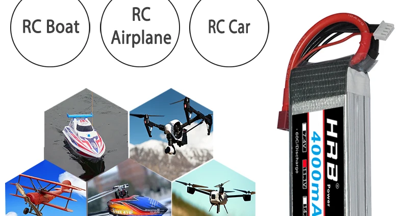 HRB 3S 11.1V Lipo Battery, AKKU Charged Rechargeable Powerful Li-Polymer Accessories Dimensions 