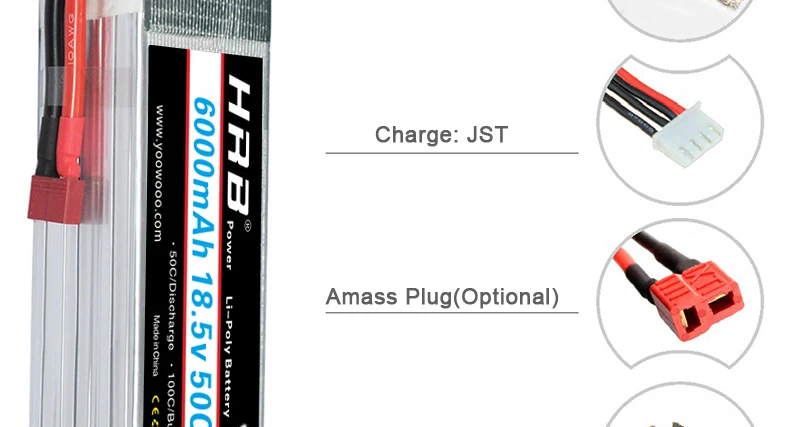 HRB Lipo 5S 18.5V Battery SPECIFICATIONS Wheelbase 