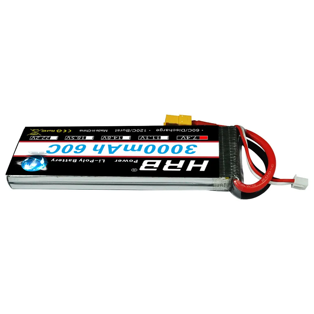بطارية HRB Lipo 2S 7.4 فولت 3000 مللي أمبير - 60C لسيارة RC بدون طيار بدون طيار شاحنة يتم التحكم بها عن بُعد RC طائرة RC 1/16 1/14 إطار سيارة شاحنة بدون طيار 9 HRB Lipo 2S Battery, 0hoh#9 > Buyouapew 18unaioo