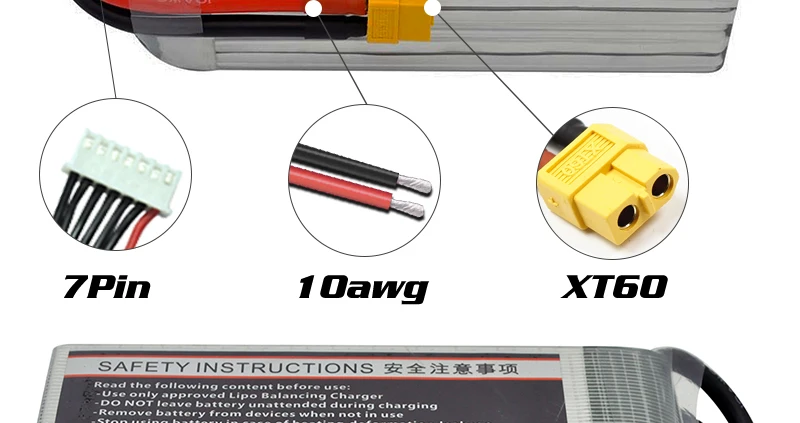 HRB Lipo Battery, ZPin 1Oawg XT6o SAFETY INSTRUC