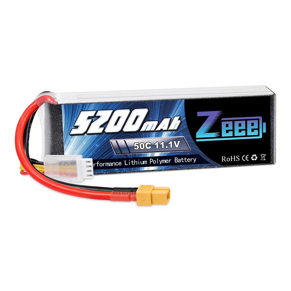 Zeee 3S Lipo Battery - 11.1V 50C 5200mAh XT60 Plug for RC Car Helicopter Quadcopter Boat RC Airplane FPV Drone Battery 16 Zeee 3S Lipo Battery, Szodaat EBB 50C A1.1V Lithium Polyer Battery