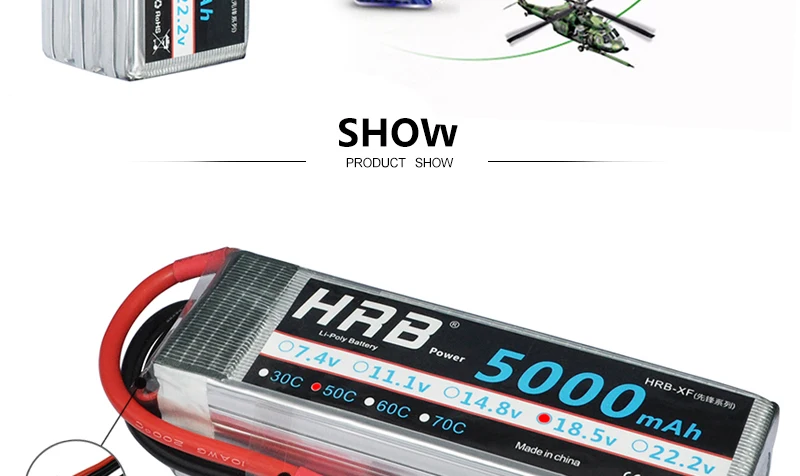 HRB 5S 18.5V Lipo Battery 5000mah - 50C XT90 EC5 XT60 T Deans XT90-S Female For FPV RC Quadcopter Racing Airplanes Car Truck 500 Parts 19 HRB 5S 18.5V Lipo Battery, XT90 EC5 X